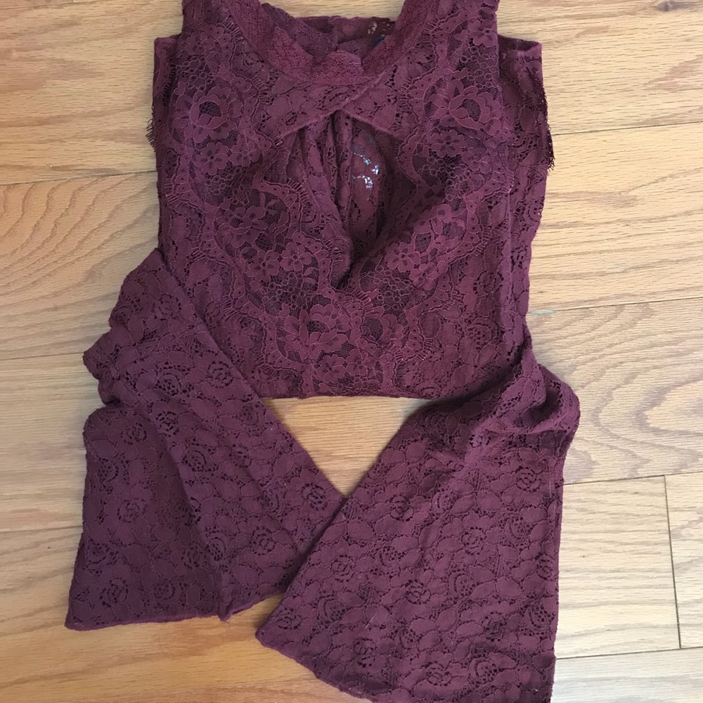 American eagles lace top